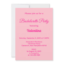 Typografie Stijl Roze Bachelorette Feest