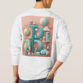 Typografie Stijl Trending T-shirt Design (Achterkant)