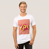 Typografie Stijl Trending Tri-Blend Shirt (Voorkant volledig)