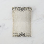 Typografie Stijlgravelettertypen Zwirlpleisters Bedankkaart (Binnen)