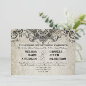 Typografie Stijlgravelettertypen Zwirlpleisters Kaart (Staand voorkant)