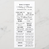  Typografie Style Wedding Programma's (Voorkant)