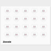 Typografie Sweet Memories Wedding Favor Stickers (Vel)