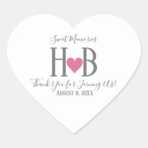 Typografie Sweet Memories Wedding Favor Stickers