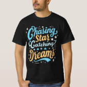 Typografie T-shirt "Chasing Star catching dream" (Voorkant)