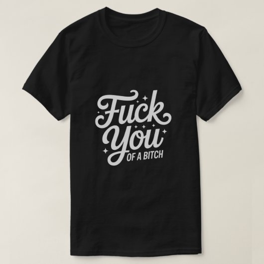 Typografie T-shirt, vet tekst t-shirt, attitude sh T-shirt (Design voorkant)