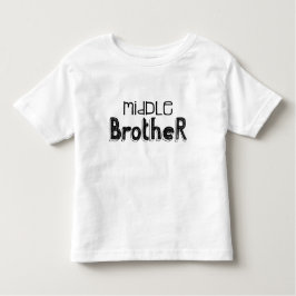 Typografie T-Shirt voor zwart-wit Broer