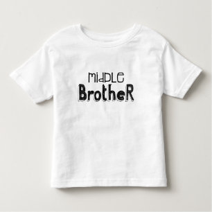 Typografie T-Shirt voor zwart-wit Broer