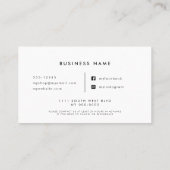 typografie tattoo salon afsprakenkaartje (Achterkant)