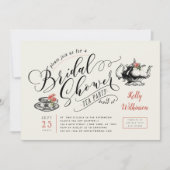  typografie | Tea van Cream Vrijgezellenfeest Kaart (Voorkant)