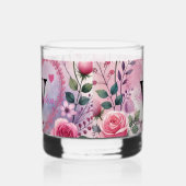 Typografie tekst bloemhart romantisch aquarel whisky glas (Links)