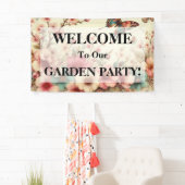 Typografie tekst bloesem kersenbloesem waterverf spandoek (Insitu)