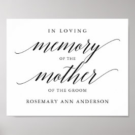 Typografie 'ter liefdevolle herinnering'  huwelijk poster