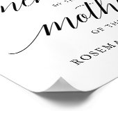 Typografie ter liefdevolle herinnering trouwbord g poster (Hoek)