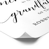 Typografie ter liefdevolle herinnering trouwbord g poster (Hoek)