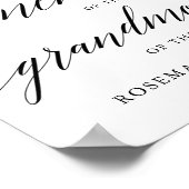 Typografie ter liefdevolle herinnering trouwbord h poster (Hoek)