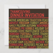Typografie Thanksgiving Innodiging Kaart (Voorkant)