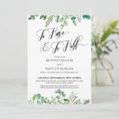 Typografie 'Tot het einde van je leven' Eucalyptus Kaart (Staand voorkant)