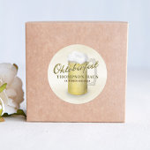 Typografie Trendy Script Oktoberfest Bier Ronde Sticker