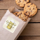 Typografie Trendy Script Oktoberfest Bier Vierkante Sticker