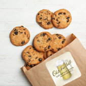 Typografie Trendy Script Oktoberfest Bier Vierkante Sticker