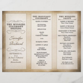  typografie-trouwprogramma's