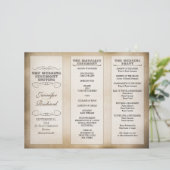  typografie-trouwprogramma's (Staand voorkant)