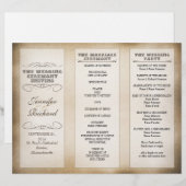  typografie-trouwprogramma's (Voorkant / Achterkant)