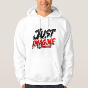 Typografie-trui met 'Gewoon Droom' Hoodie