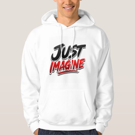 Typografie-trui met 'Gewoon Droom' Hoodie (Voorkant)