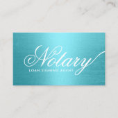 Typografie Turquoise Visitekaartje (Voorkant)