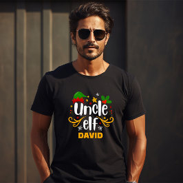 Typografie Uncle Elf Fun Family Matching T-shirt