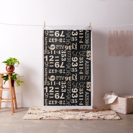 Typografie Upholstery Fabric Stof (Voorbeeld)