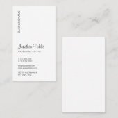 Typografie Upload uw Logo Verticale Moderne Visitekaartje (Voorkant / Achterkant)