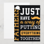 Typografie Vaderdag Kaart (Voorkant / Achterkant)