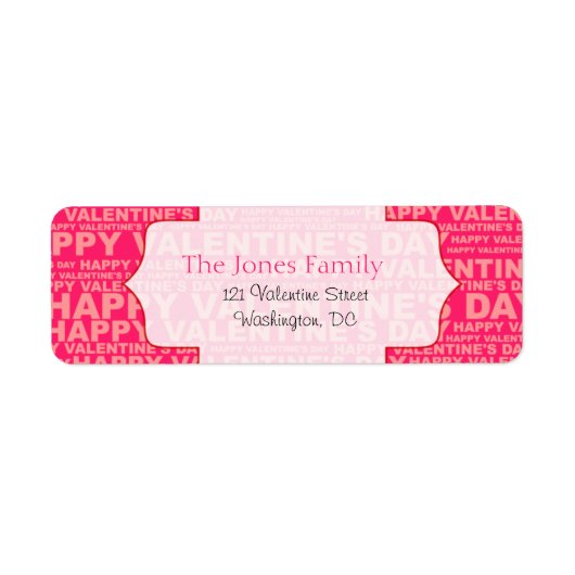 Typografie Valentijnsdag Stickers (Voorkant)