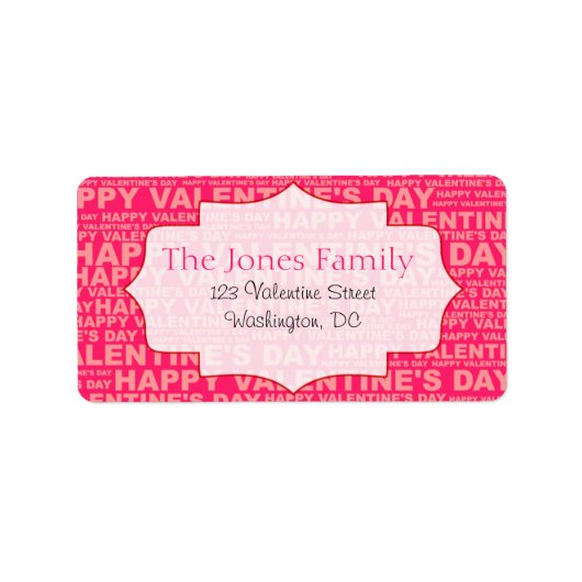 Typografie Valentijnsdag Stickers (Voorkant)