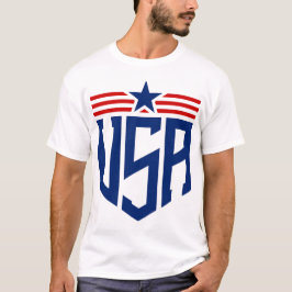 Typografie van Amerikaanse emblemen T-shirt