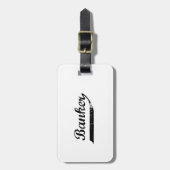 typografie van bankiers bagagelabel (Voorkant verticaal)