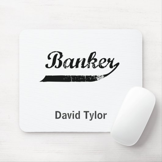 typografie van bankiers muismat (Met muis)