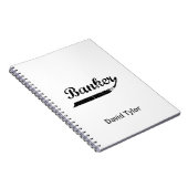 typografie van bankiers notitieboek (Rechterzijde)