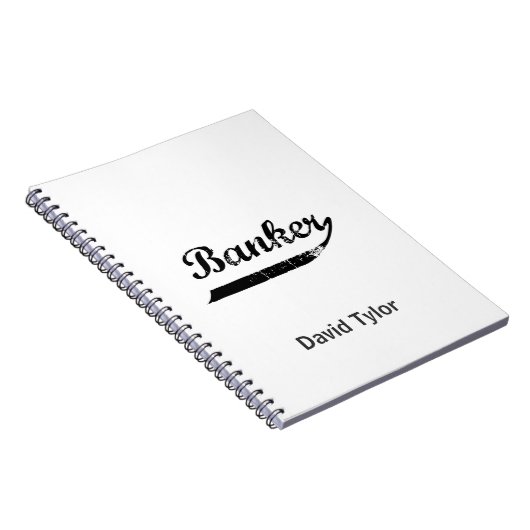 typografie van bankiers notitieboek (Rechterzijde)