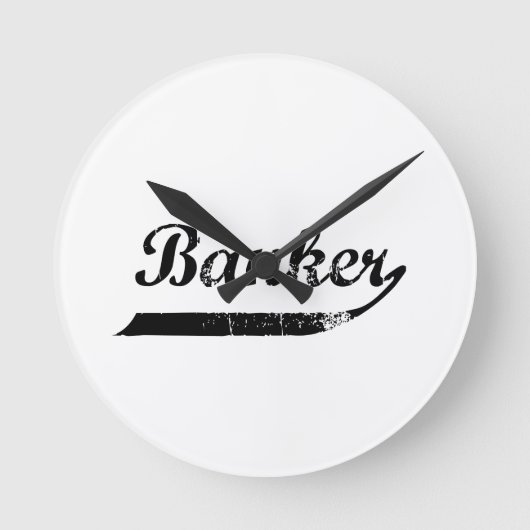 typografie van bankiers ronde klok (Voorkant)