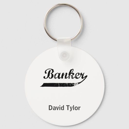 typografie van bankiers sleutelhanger (Voorkant)