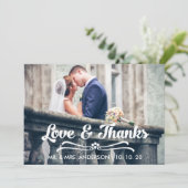 TYPOGRAFIE VAN BEDANKT EN VERLIES DANK U (Staand voorkant)