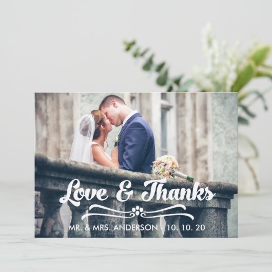 TYPOGRAFIE VAN BEDANKT EN VERLIES DANK U (Staand voorkant)