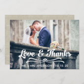 TYPOGRAFIE VAN BEDANKT EN VERLIES DANK U (Voorkant / Achterkant)