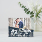 TYPOGRAFIE VAN BEDANKT EN VERLIES DANK U BRIEFKAAR BRIEFKAART (Staand voorkant)