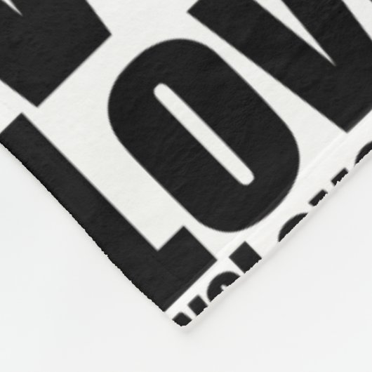 Typografie van Black & White Love Herhaal Pattern Fleece Deken (Hoek)