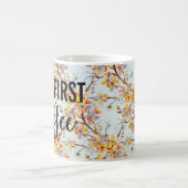 Typografie van de Japanse Sakura Cherry Tree Flowe Koffiemok (Center)